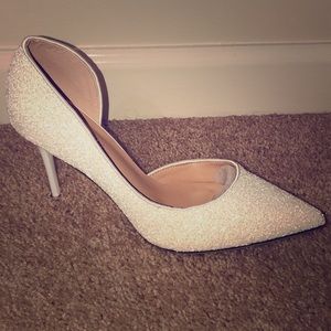 NEW!! White Sparkle Heels!